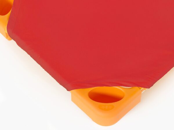 Bavlněné napínací prostěradlo na lehátko červené značky Škodák