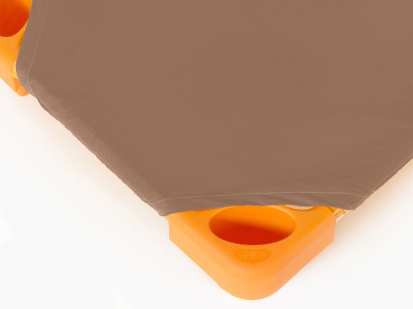 Bavlněné napínací prostěradlo na lehátko světle hnědé značky Škodák