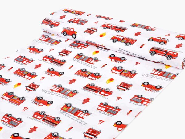 bavlněný povlak na polštář hasičské auta značky Škodák