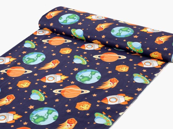 Bavlna metráž barevný vesmír značky Škodák