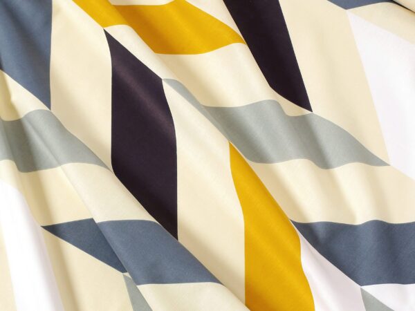 Bavlna metráž hořčicový cikcak značky Škodák