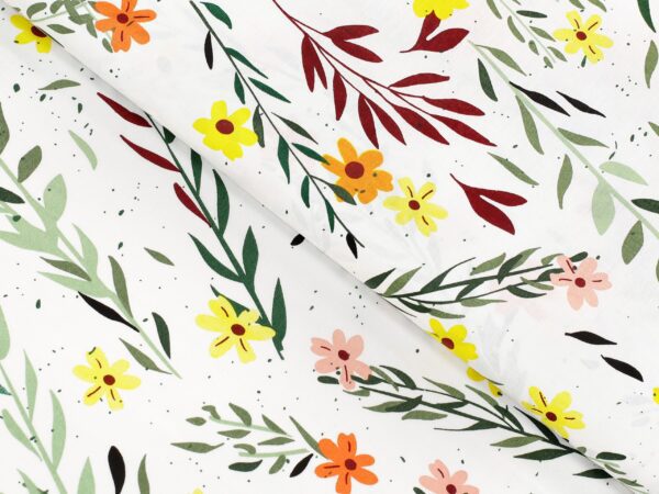 Bavlna metráž malované kvítí značky Škodák