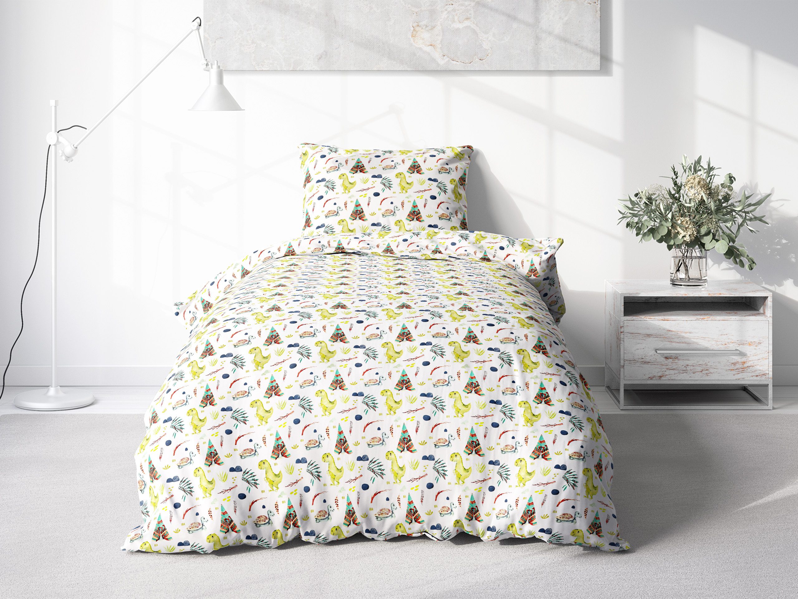 bavlněné povlečení dinosauří svět značky Škodák