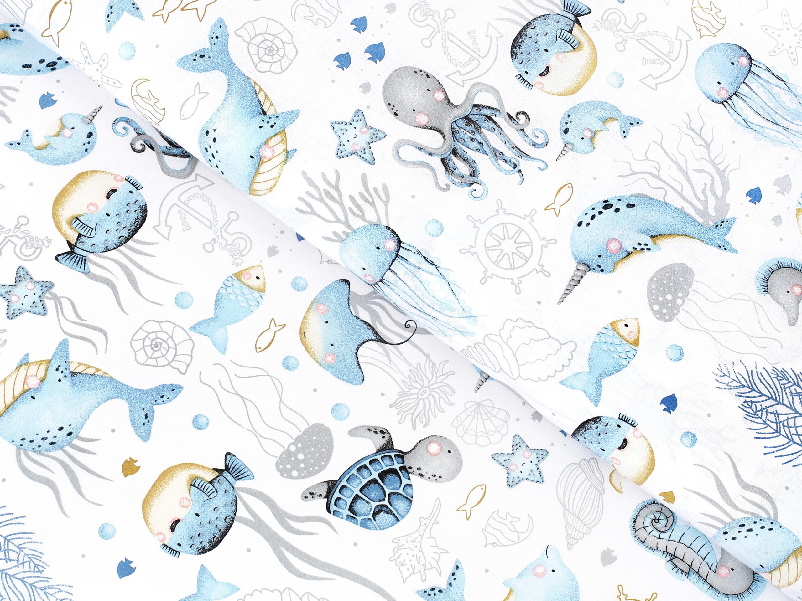 Dětské bavlněné povlečení - mořský svět - Obrázek 7