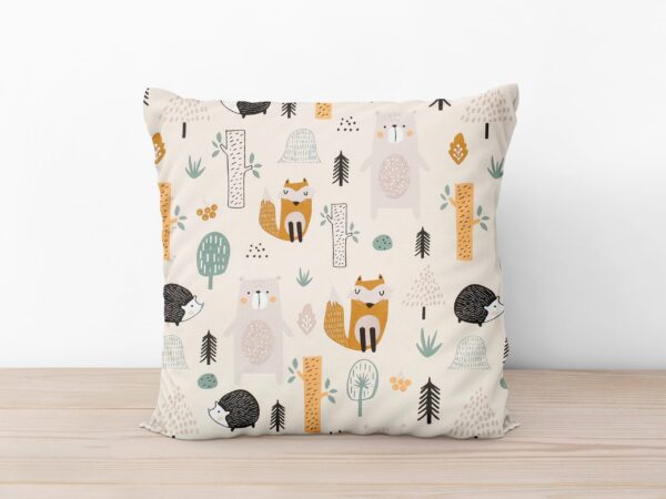 Bavlněná povlak na polštář ježek v lese značky Škodák