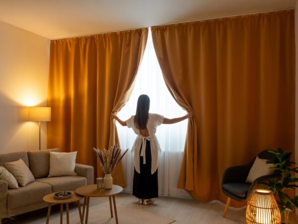 Zatemňovací závěs Blackout zlatý