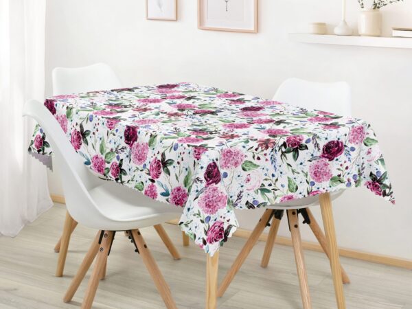 Hranatý teflonový ubrus hortenzie značky Škodák