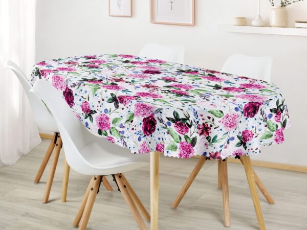 Oválný teflonový ubrus hortenzie značky Škodák