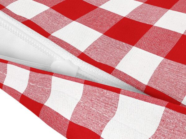 Bavlněný povlak na polštář Kanafas červeno bílá kostka velká značky Škodák