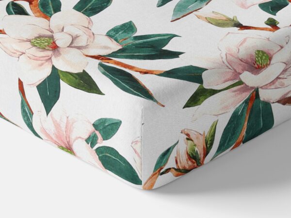 Bavlněné prostěradlo magnolie s listy značky Škodák