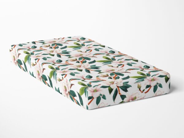 Bavlněné prostěradlo magnolie s listy značky Škodák