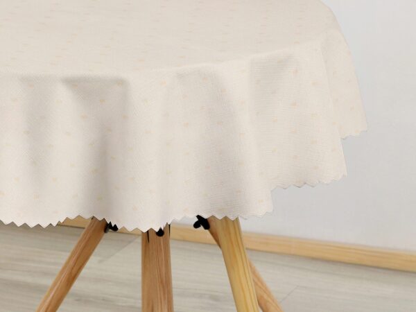 kulatý teflonový ubrus obdelník na béžové značky Škodák