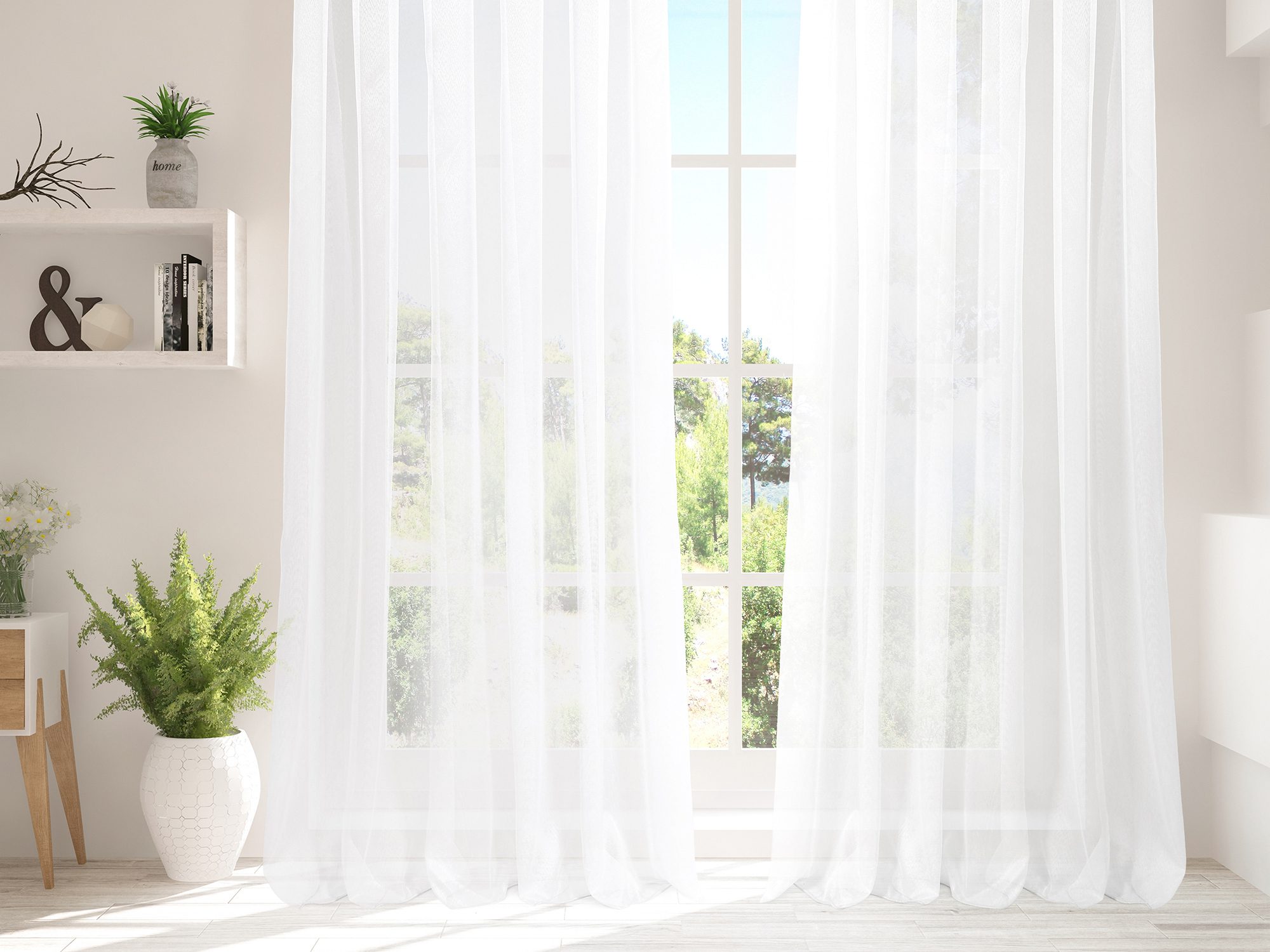 Voál bílý vzor 3215 značky Škodák.