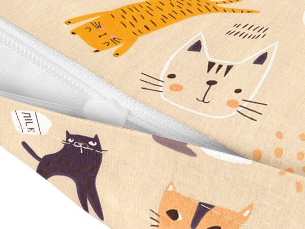 bavlněný povlak kočičky na béžové značky Škodák