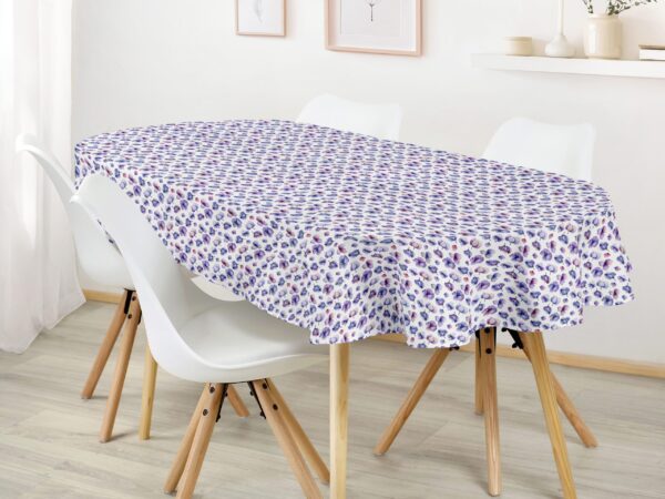 oválný ubrus loneta okvětní lístky hortenzie značky Škodák