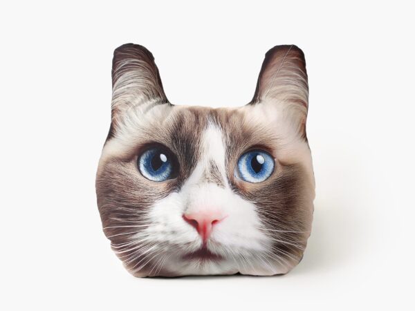 Dětský dekorační polštář 3D kočka ragdoll 25x20 cm značky Škodák.