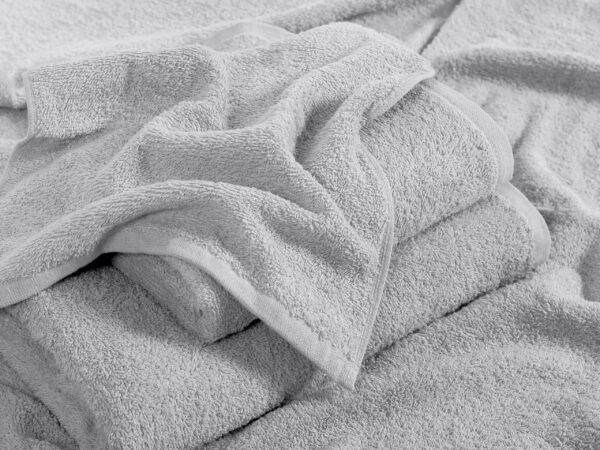 Froté ručník SOLID do školky světle šedá 420g/m2 30x50 cm