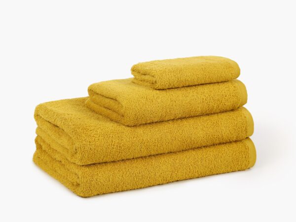 Froté ručník SOLID do školky hořčicová 420g/m2 30x50 cm