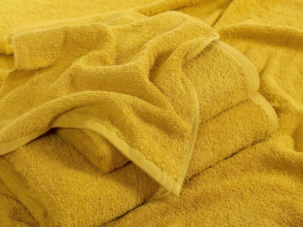 Froté ručník SOLID do školky hořčicová 420g/m2 30x50 cm