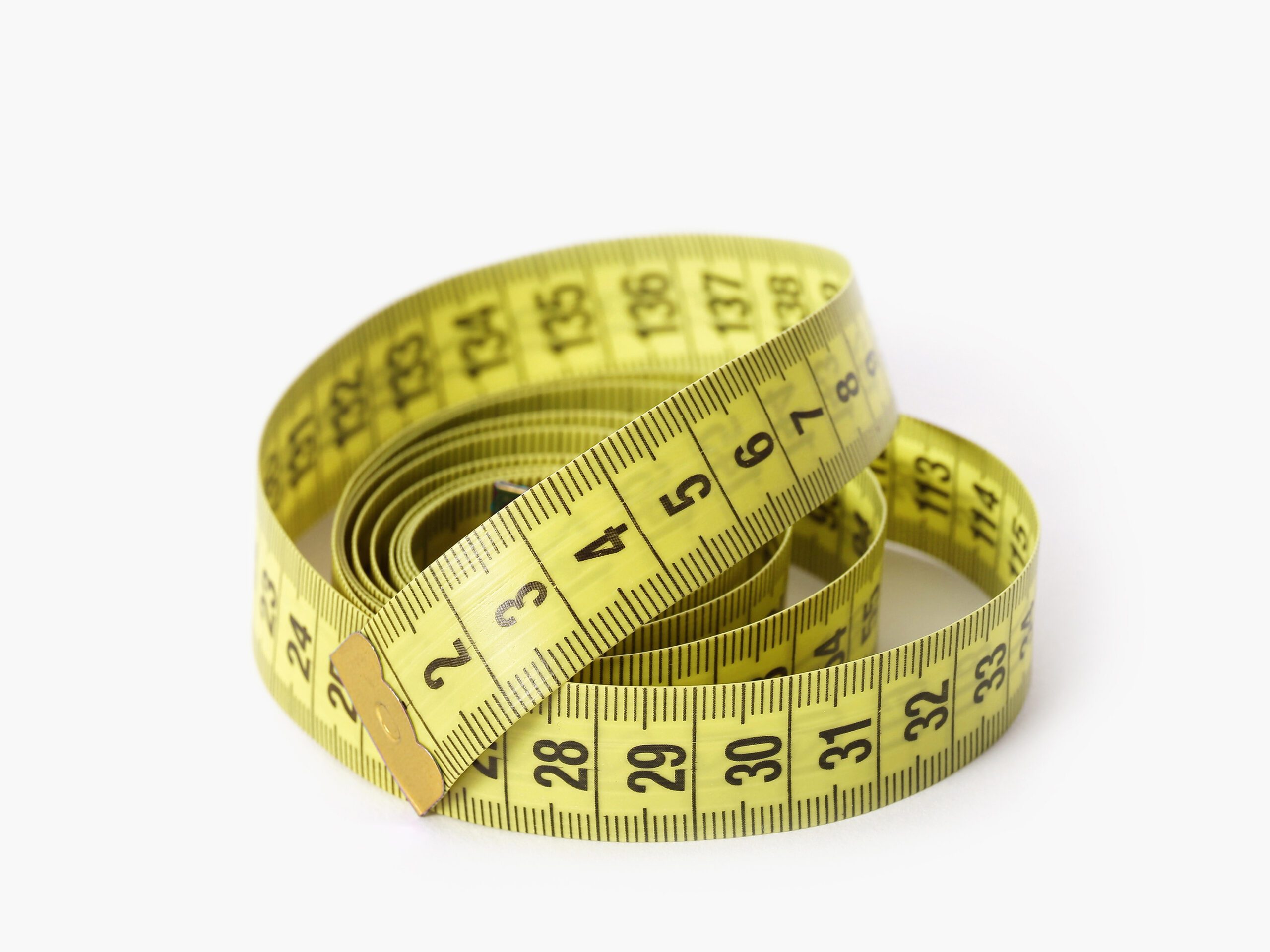 Krejčovský metr - 150 cm - žlutý