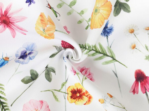 Dekorační látka luční květy metráž šířka 160 cm značky Škodák.