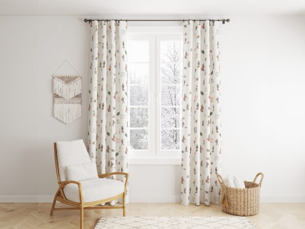 Vánoční bavlněný závěs Veselé Vánoce značky Škodák.