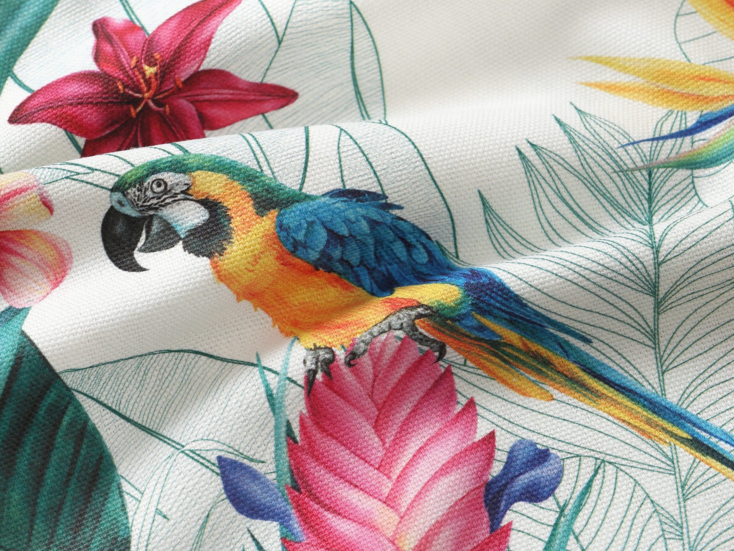 Dekorační povlak na polštář tropický papoušek značky Škodák.