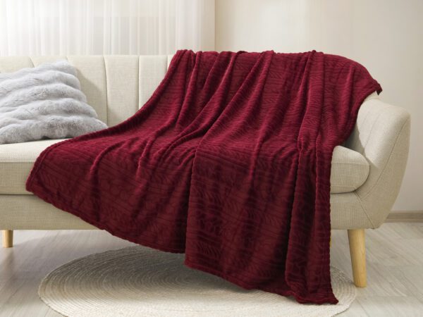 Deka Mikroflanel vínová cop 150x200 cm