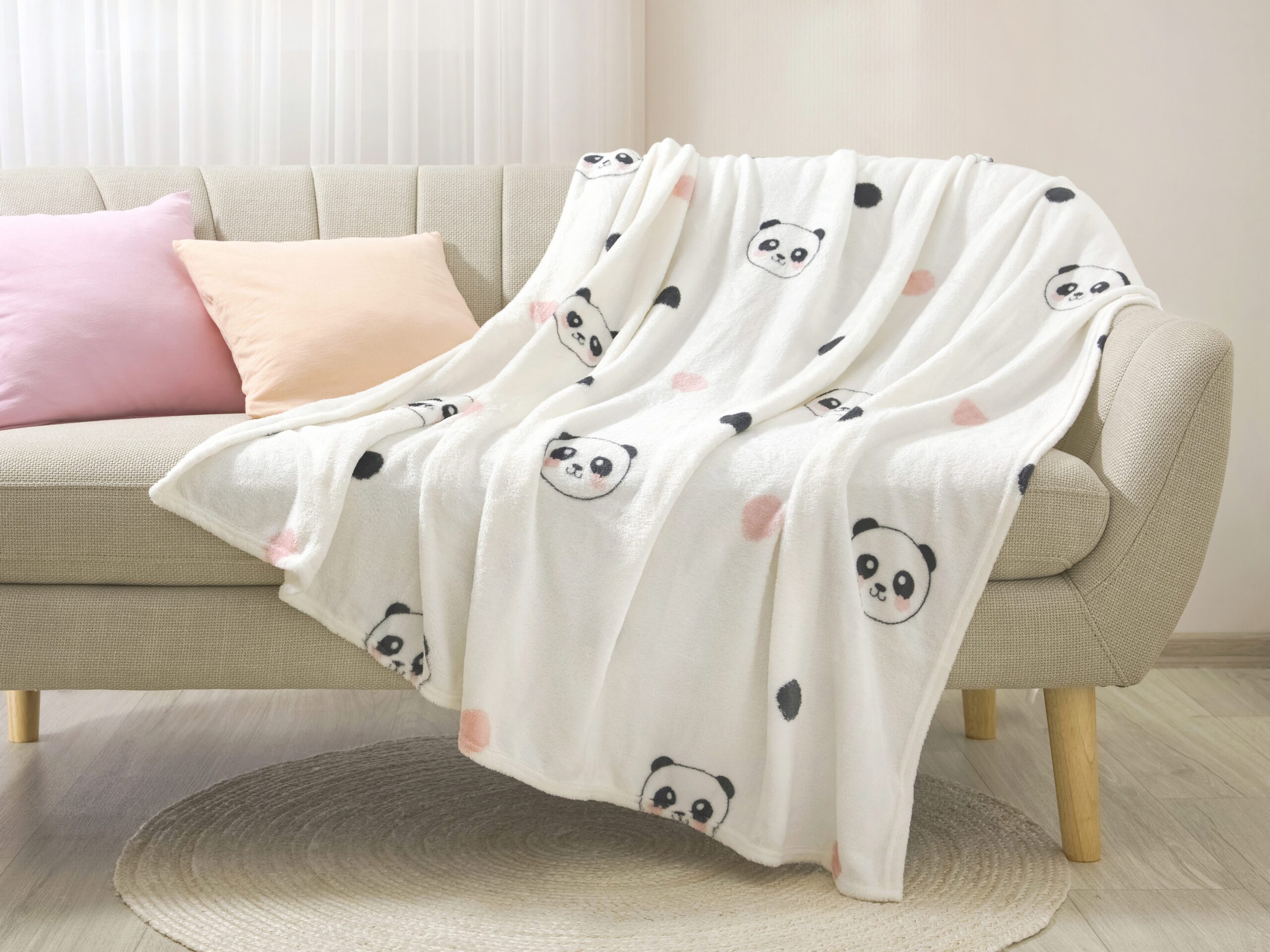 Deka Mikroflanel - panda - 150x200 cm