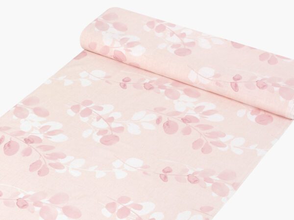 Bavlněná látka růžové kvítečka metráž šířka 145 cm